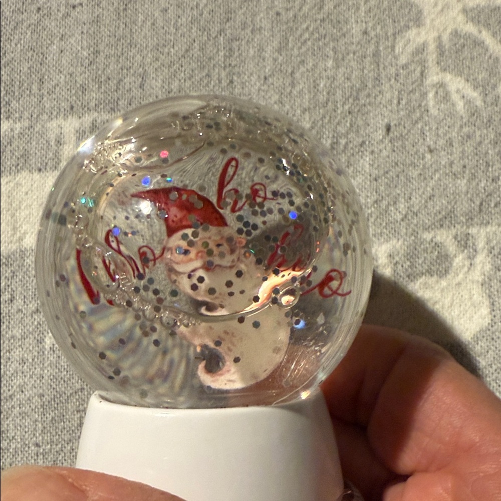 Festive Santa Snow Globe